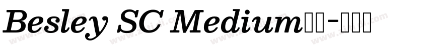 Besley SC Medium字体字体转换